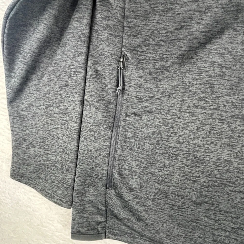 The North Face Skyline Half Zip Fleece Jacket Men XL Dark Grey Heather Logo‎ NWT
